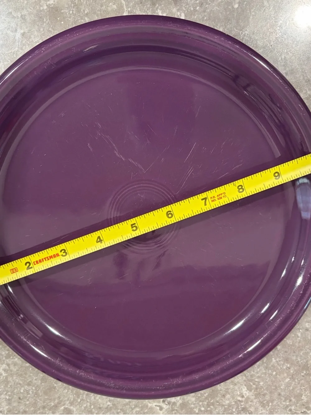 Fiestaware Deep Purple Ceramic Bowl & Plate Set - Picture 2 of 5
